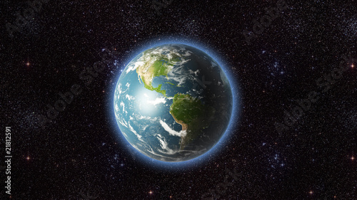 Planet earth USA view (mega-res)