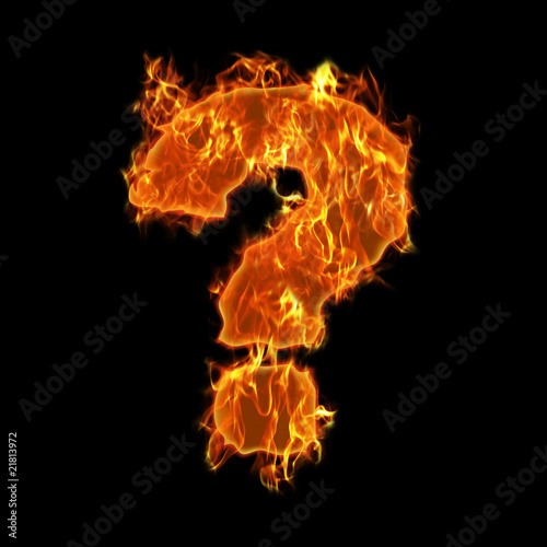 Burning Question Mark