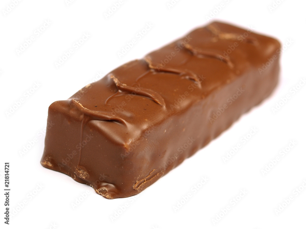 chocolate stick isolated over white background. chocolate stick isolated over white background.