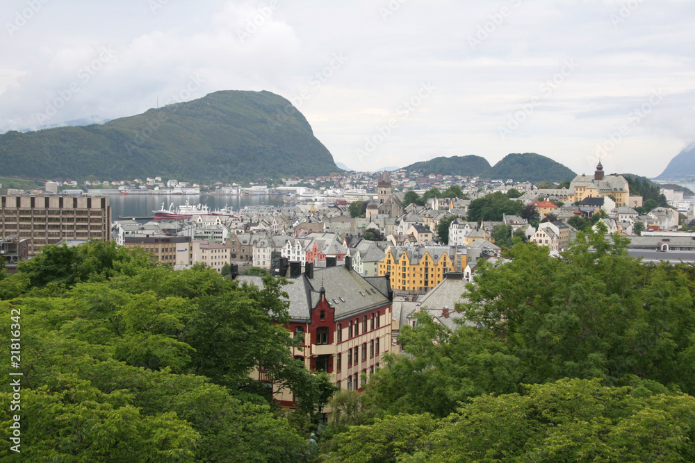 Obraz premium Alesund in Norwegen