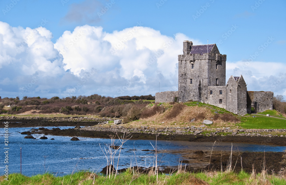 vibrant irish castle west of ireland