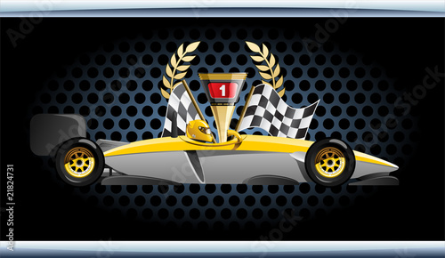 racing car.
