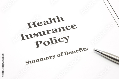 Health Insurance Policy with Pen