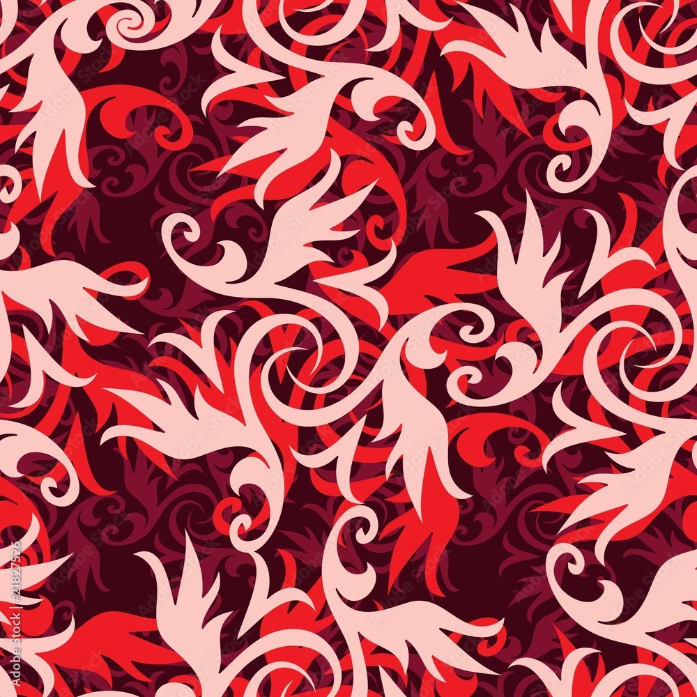 Seamless floral ornament pattern Seamless floral ornament pattern
