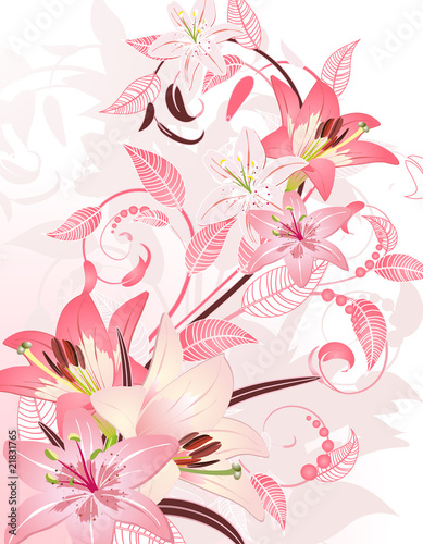 pink floral fantasy