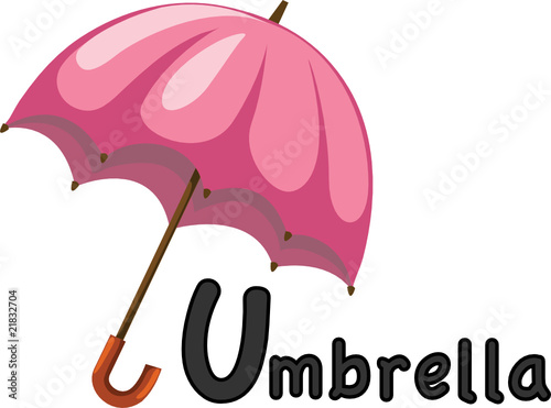 alphabet U for umbrella