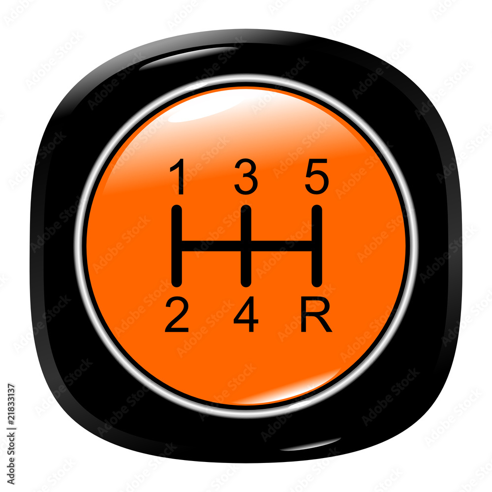 Vehicle's gear orange on white background eps10 Vehicle's gear orange on white background eps10