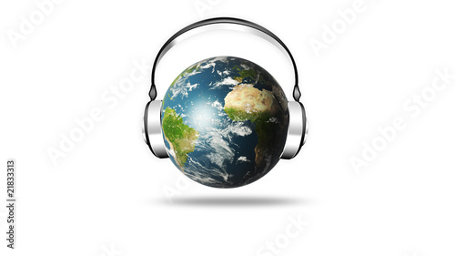Headphones Earth