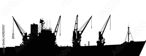 big industrial ship