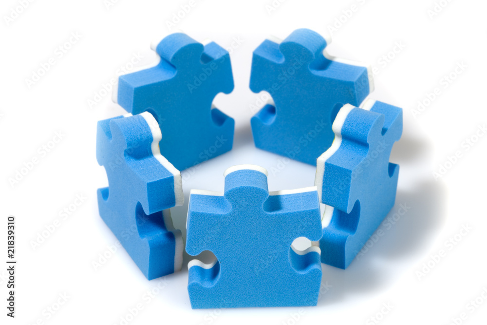 Puzzle concept teamwork Puzzle concept teamwork