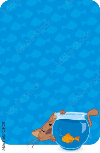 cat and fish
