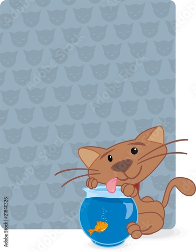 cat and fish