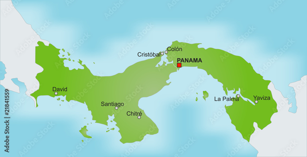 Karte Panama