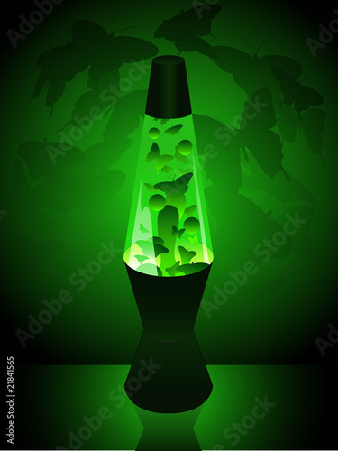 Butterfly lavalamp