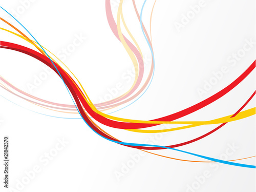 abstract colourful rainbow wave lines with blank space of sample