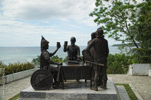 Blood compact monument, Bohol, Philippines. On 16 March 1565 (or