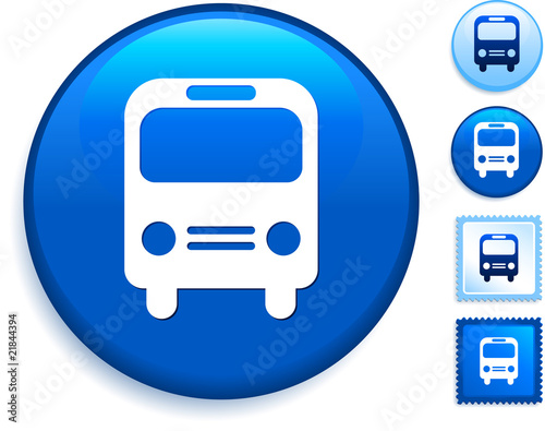 Bus Icon on Internet Button