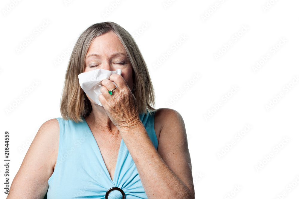 Woman with a cold Woman with a cold