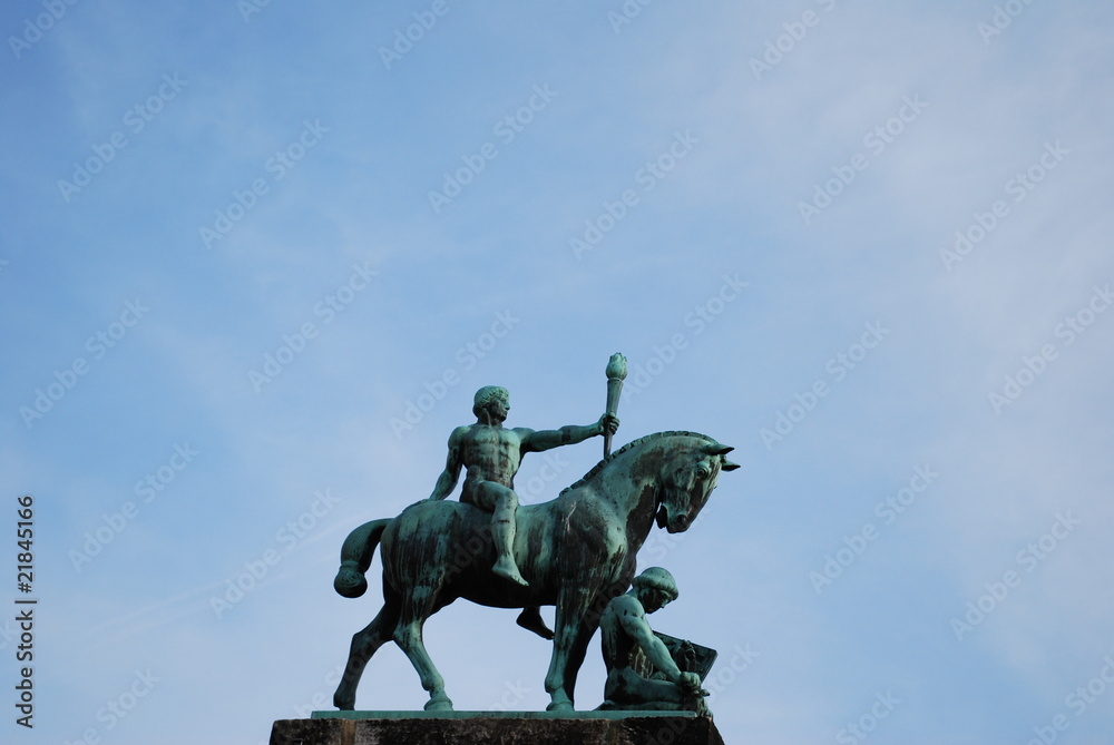 Obraz premium Reiterstatue