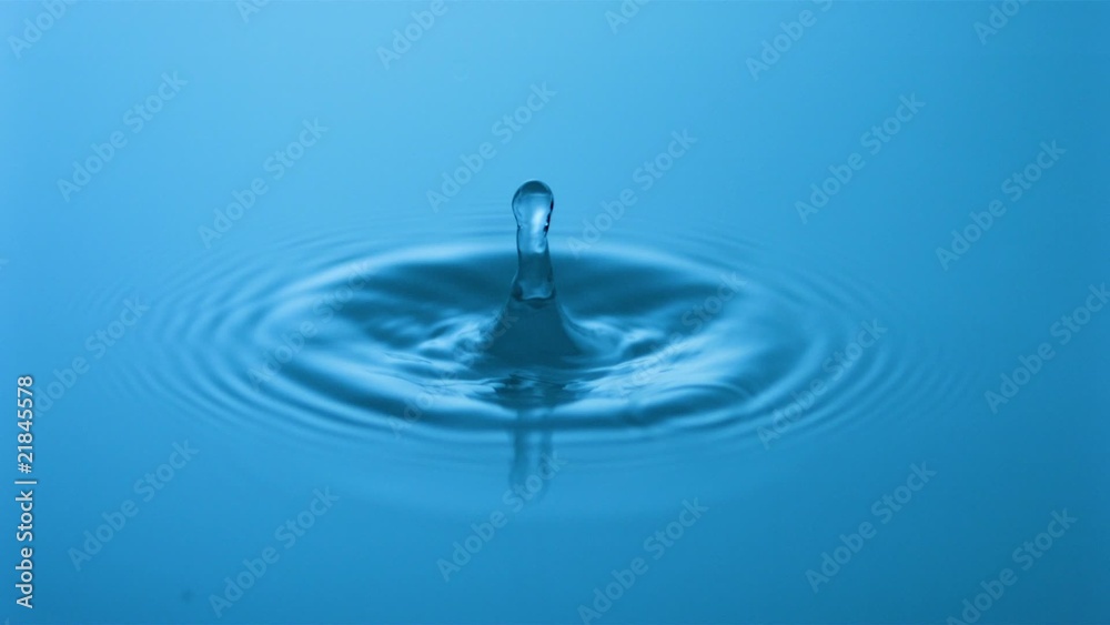 Slow motion water drop