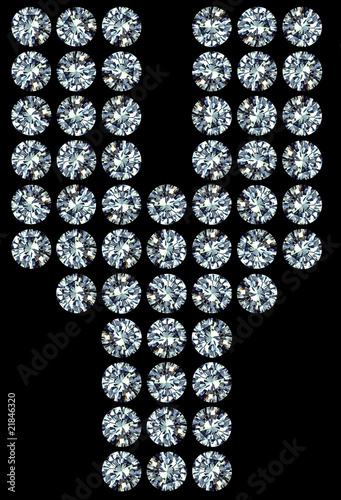 Diamond letter - Y , Diamant-Buchstabe