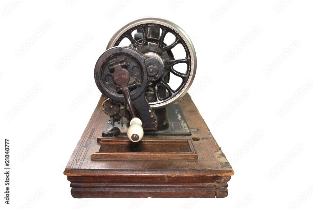 Fototapeta premium Old black sewing machine