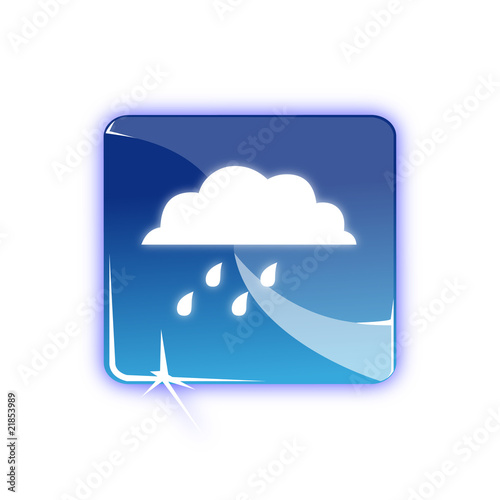 Picto nuage pluie - Icon raining cloud