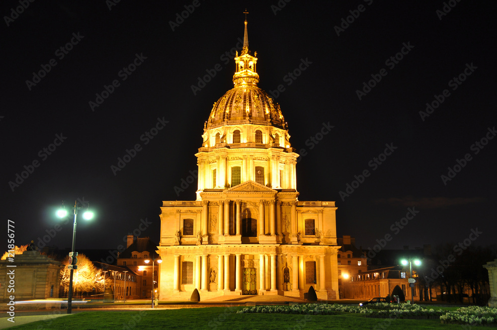 Dome of Les Invalides in Paris, France