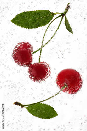 Cherry in a water 