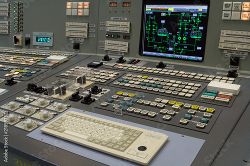 Control room of a russian nuclear power generation plant