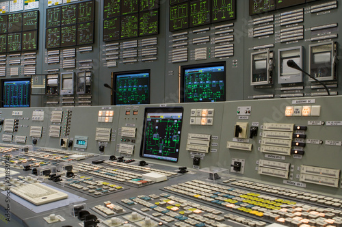 Control room of a russian nuclear power generation plant