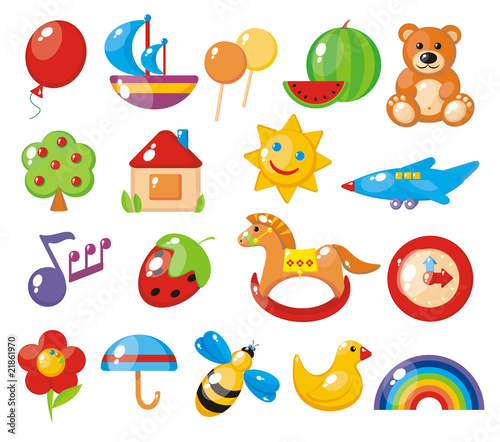 Set of pictures for a kindergarten