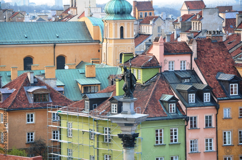 Obraz premium Old Town in Warsaw, Poland