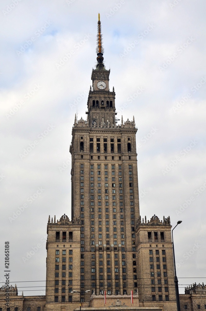 Palace of Culture and Sciance in Warsaw, Poland