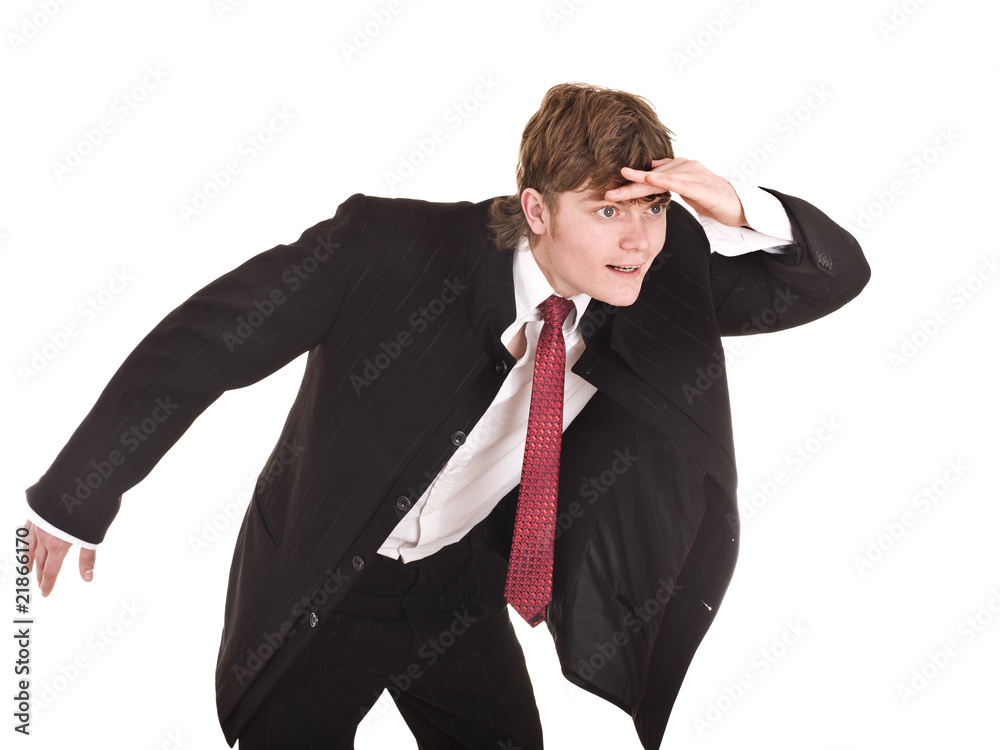 Businessman look forward in future. Concept. Businessman look forward in future. Concept.