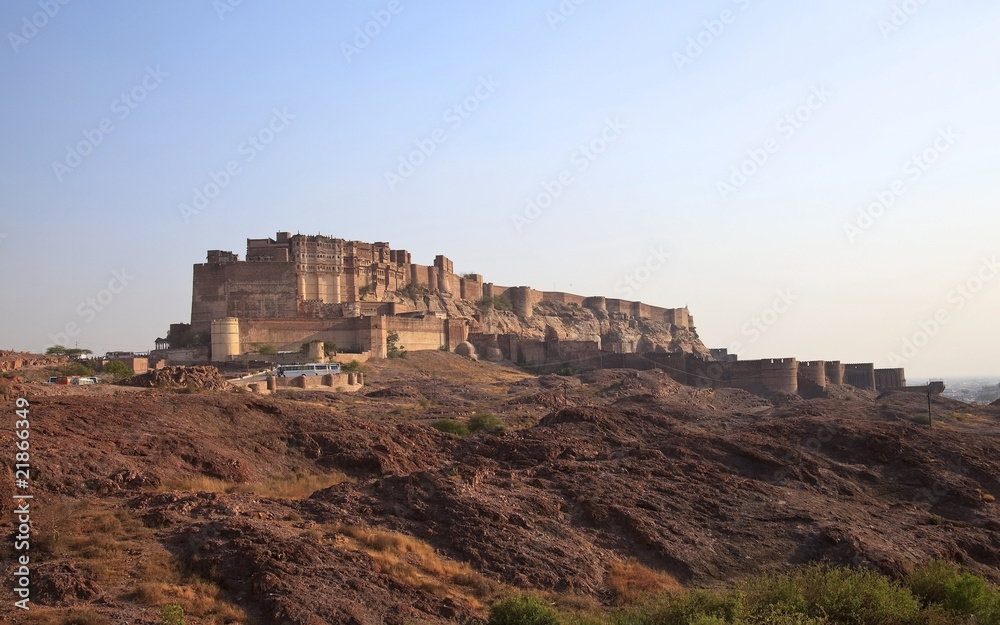 Mehrangarh Fort in Jodhpur,Rajasthan,Indien