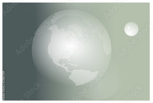 Globe terrestre.