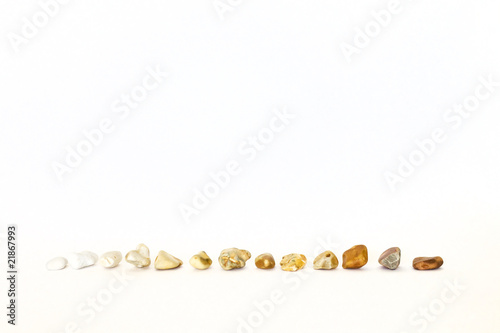 Row of Stones and Pebbles