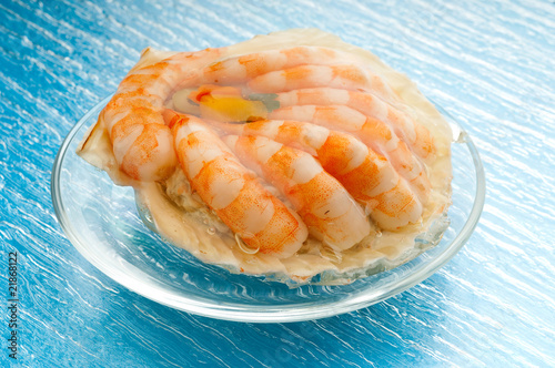 Quadro em tela aspic shrimp on the shell