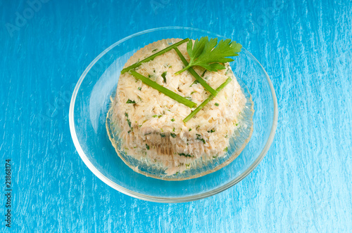 Obraz na płótnie aspic salmon pate
