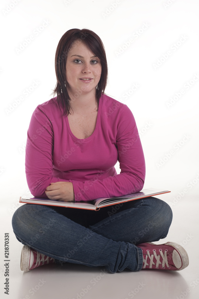 beautiful teenage girl enjoying reading book beautiful teenage girl enjoying reading book