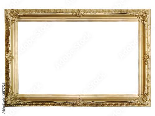Antique golden picture frame