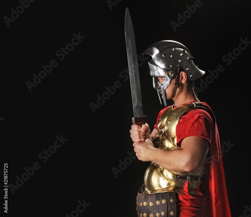 Legionary soldier with gladius