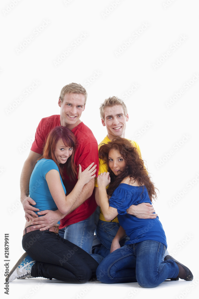 portrait of a group of young people portrait of a group of young people