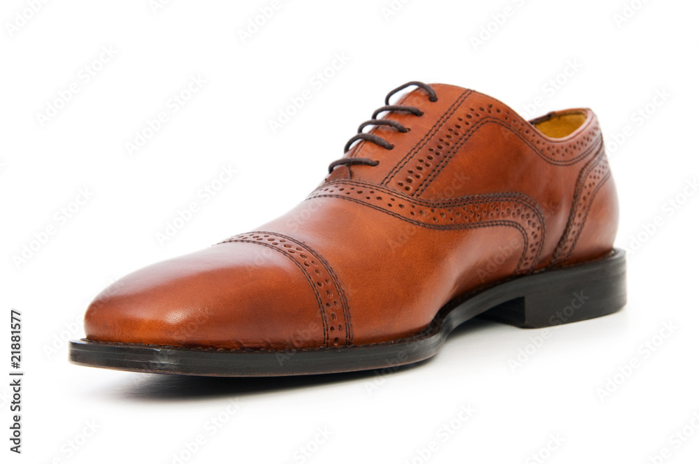 Male shoes isolated on the white background Male shoes isolated on the white background