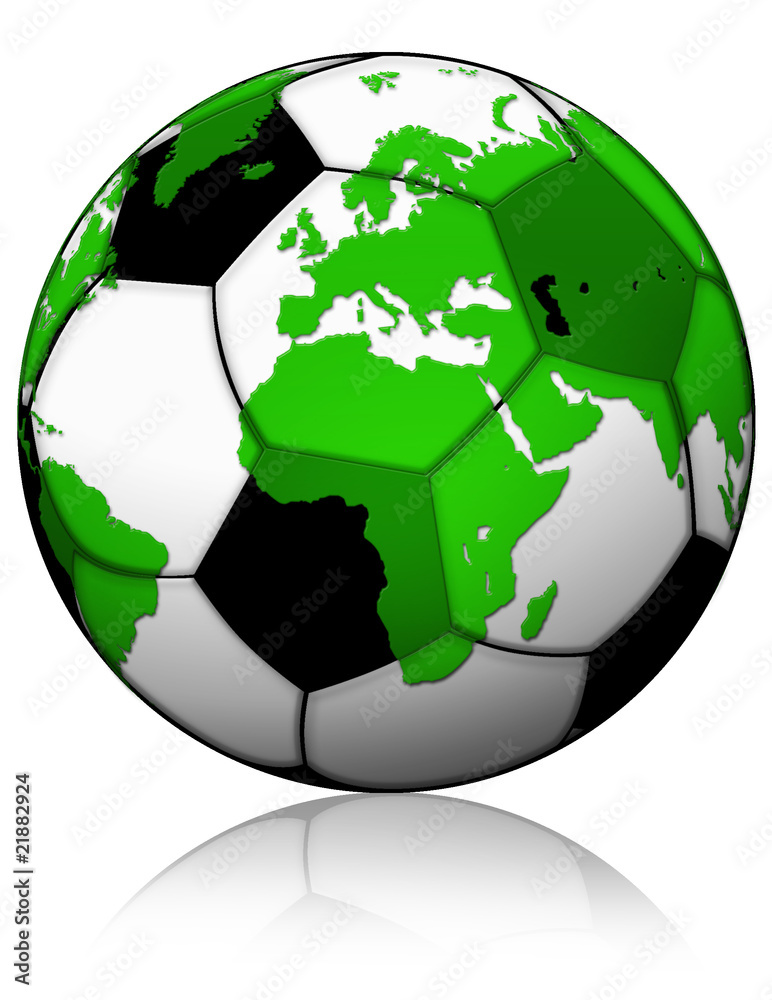 Pallone Calcio-Mappamondo