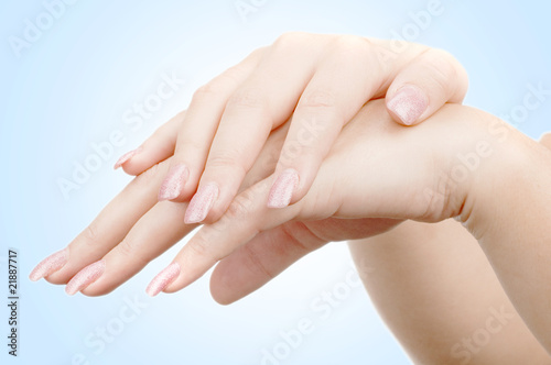 woman's hand isolated