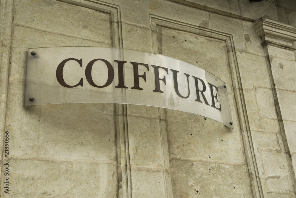 Obraz premium Enseigne coiffure
