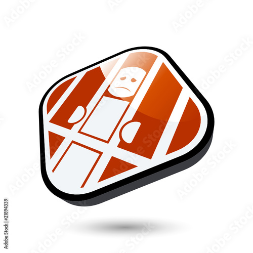 gefängnis symbol eingesperrt zeichen illegal