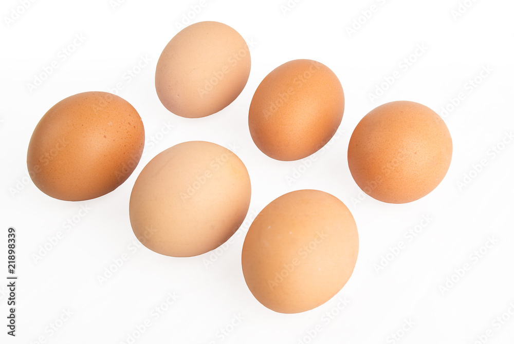 eggs isolated on white background eggs isolated on white background